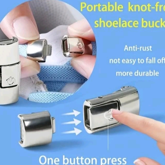 No Tie Shoe Laces Gray - Picture 2 of 4